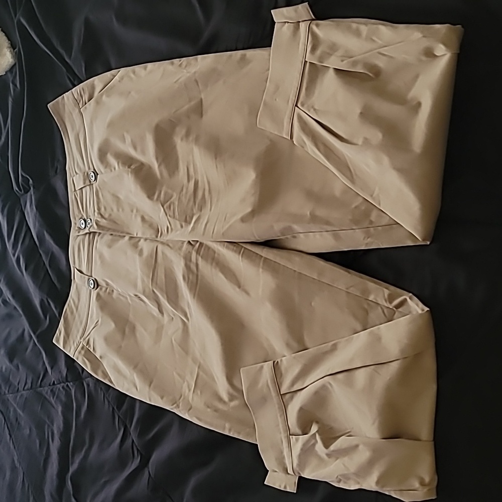 Classic Tan Polyester Trousers XXL
